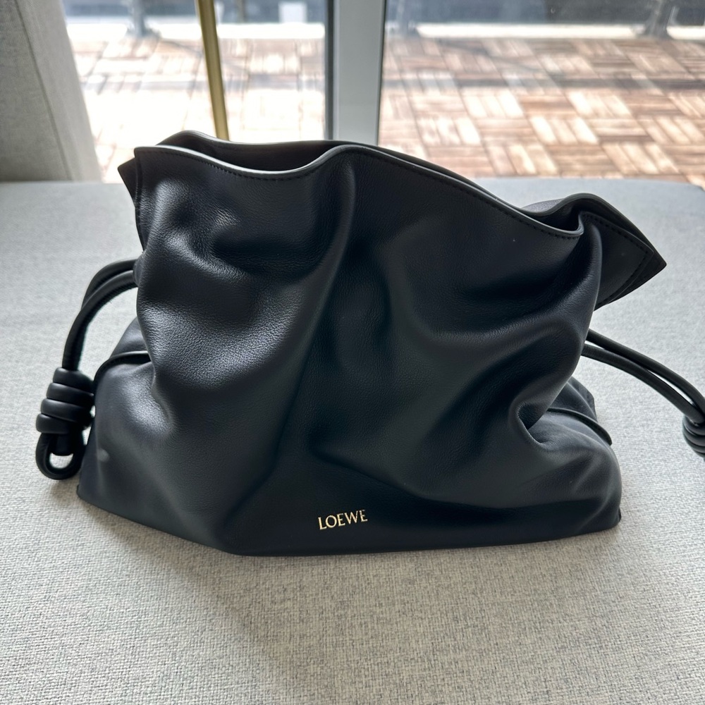 [SOLD] Loewe Medium Flamenco Bag - Black
